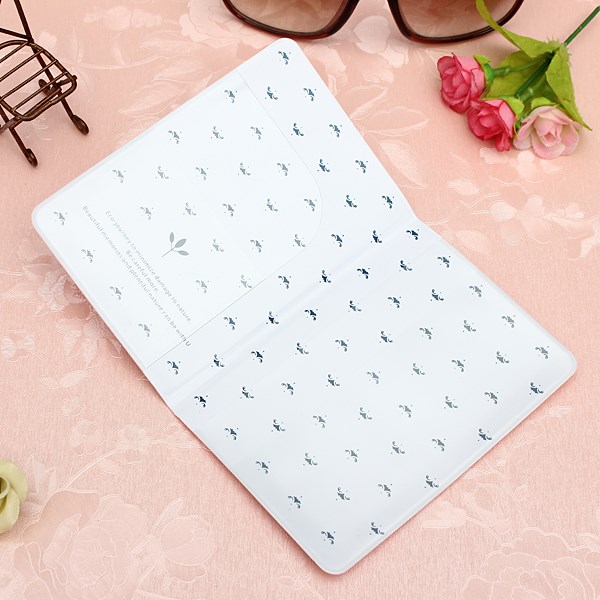 1 stück Mode Neue Reisepass Dokumente Tasche Reise Süß pass abdeckung ID Karte Rosa Kaffee