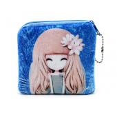neue Stil Tragbare Mini Geldbörse Kawaii Plüsch Geldbörse Kinder Mädchen ändern Damen Brieftasche