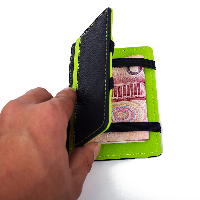 Heißer Herren Magie Karte Taschen Mode Geld Solide Dünne Brieftasche Kartenhalter Geldbeutel Reisetasche