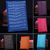 Delicate Geschäfts Kartenhalter Passdecke Pu Leder Alligator Prägung Reisepass