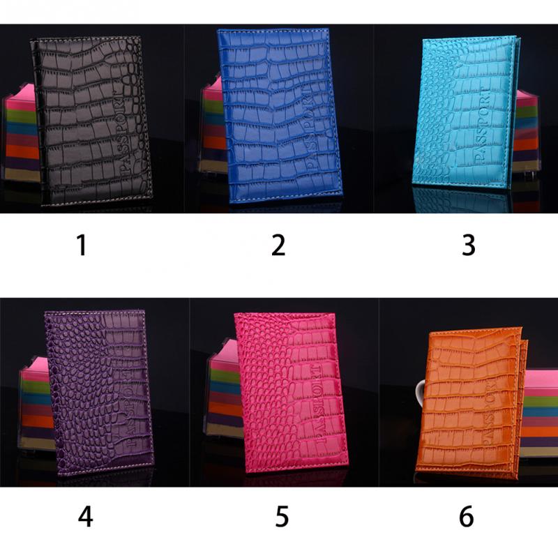 Delicate Geschäfts Kartenhalter Passdecke Pu Leder Alligator Prägung Reisepass