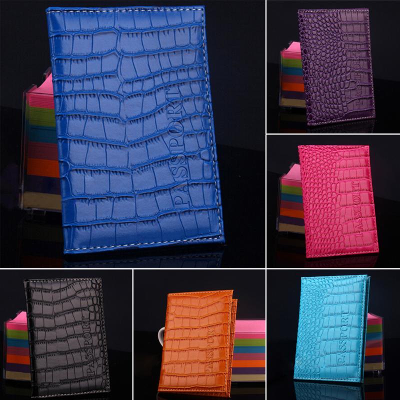Delicate Geschäfts Kartenhalter Passdecke Pu Leder Alligator Prägung Reisepass