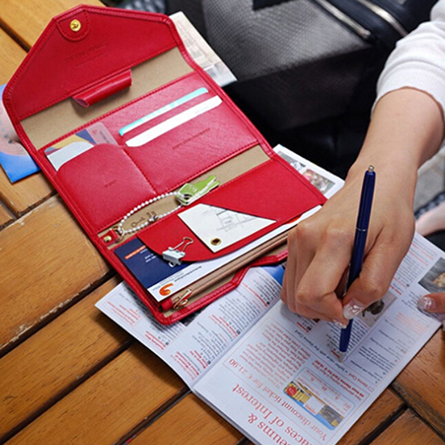 Kredit ID Kartenhalter Reisepass Cash Organizer Tasche Geldbörse Brieftasche Handtaschen