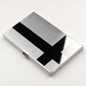 Wasserdicht Edelstahl Silber Aluminium Metallgehäuse Box Business ID Kreditkarteninhaber abdeckung