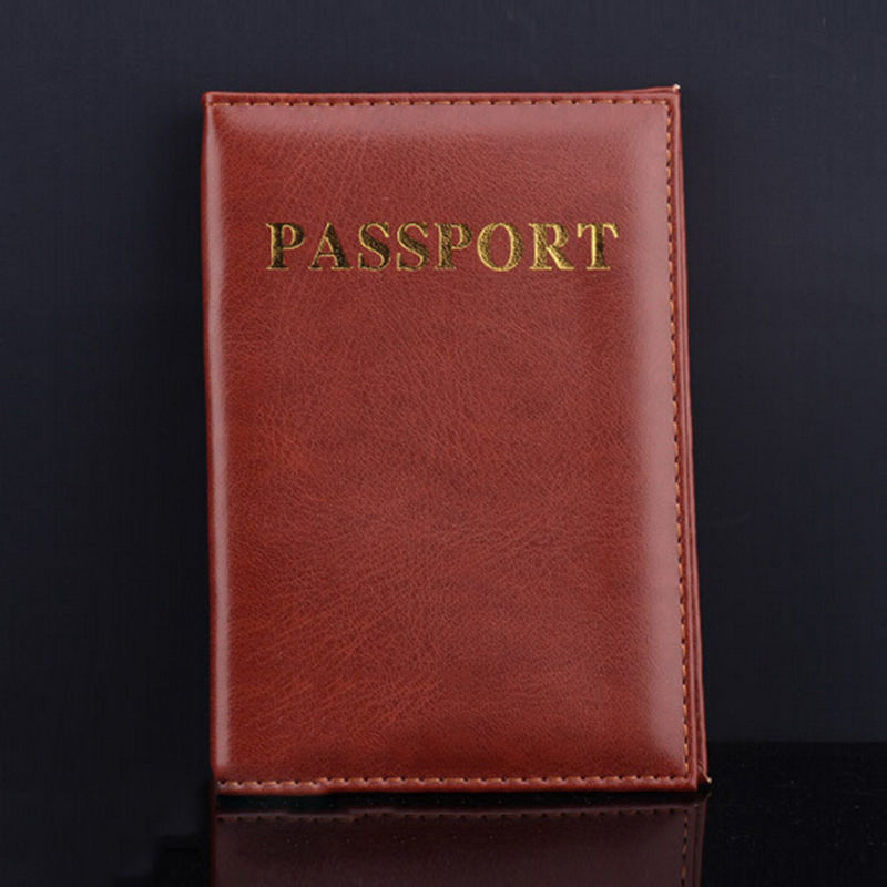 1 stück Mode Passdecke PU Leder ID Halter Dokumente Tasche Casual Reisepassinhabers Karte