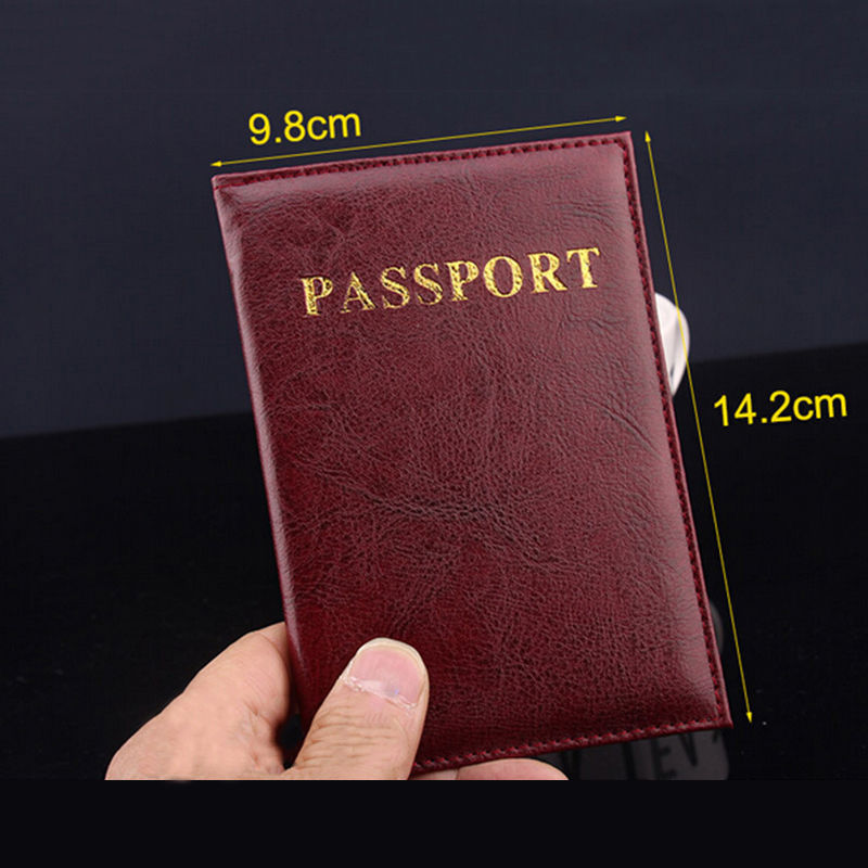 1 stück Mode Passdecke PU Leder ID Halter Dokumente Tasche Casual Reisepassinhabers Karte