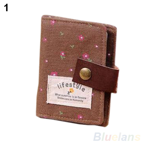 US Slot Floral Gutschrift Identifikation karten Geldbörse Halter Pouch Münztüte Lagerung für Damen