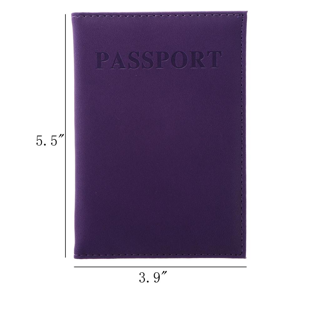 1 stück Hohe Qualität Unisex Damen Herren Reisepassinhabers Pu Leder Geldbörse ID Kreditkarteninhaber