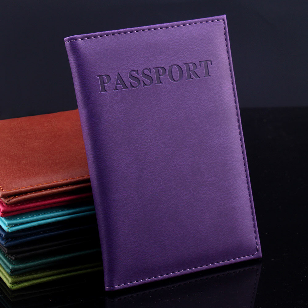 1 stück Hohe Qualität Unisex Damen Herren Reisepassinhabers Pu Leder Geldbörse ID Kreditkarteninhaber