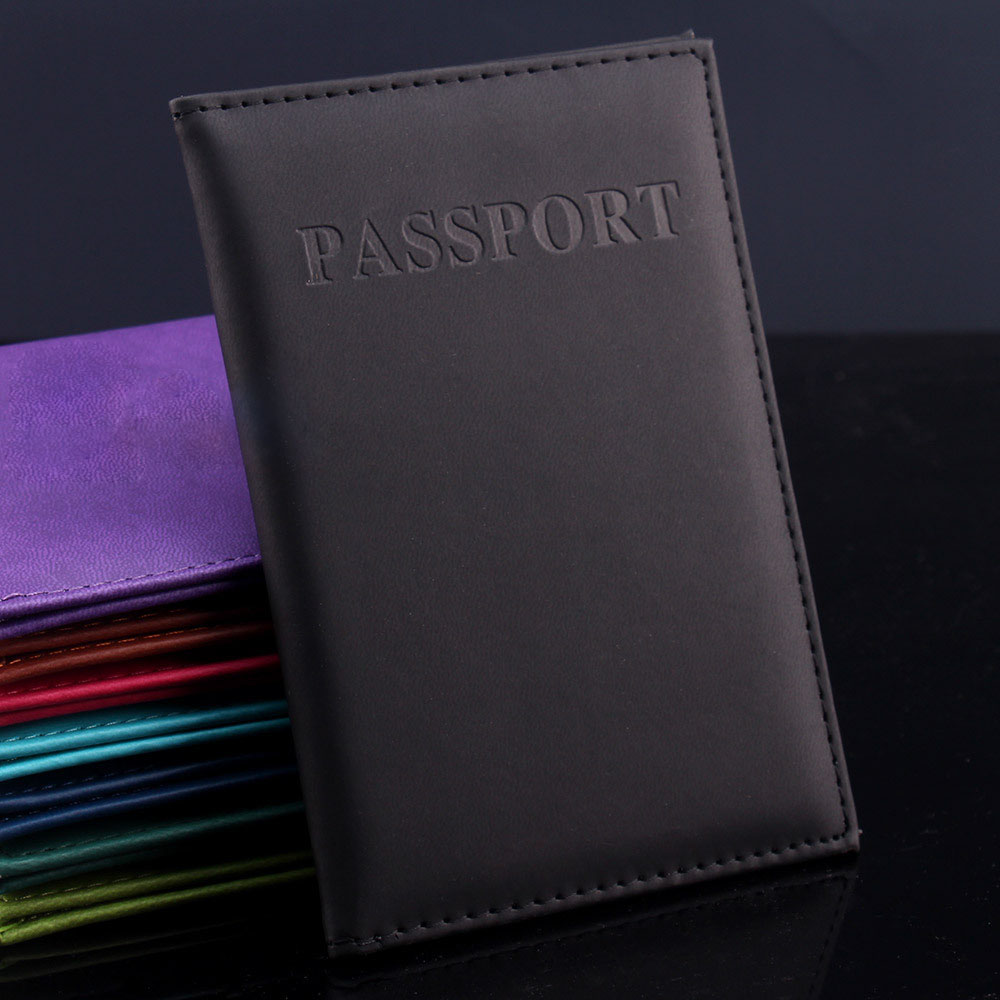 1 stück Hohe Qualität Unisex Damen Herren Reisepassinhabers Pu Leder Geldbörse ID Kreditkarteninhaber