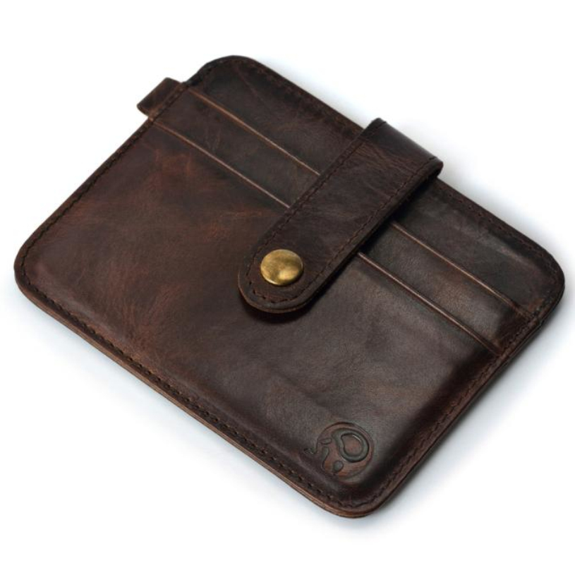 Marke Neue Slim Kreditkarte Halter Mini Geldbörse Herren Leder ID Handtasche Tasche Pouch