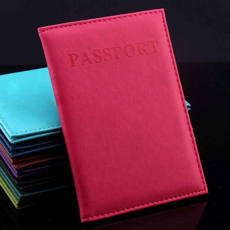 heiße Damen Herren Mode Faux Leder Reisepassinhabers Id karten beutel Passport Wallet Schutzhülle