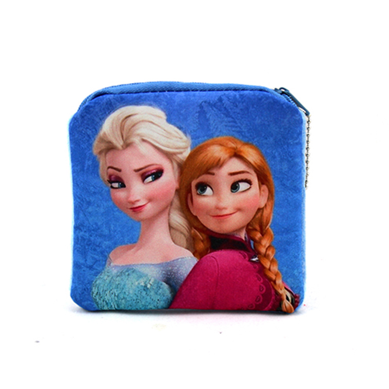 Neue  Kawaii Cartoon Elsa Die Erste Kinder Plüsch Geldbörse Reißverschluss Geldbörse Brieftasche