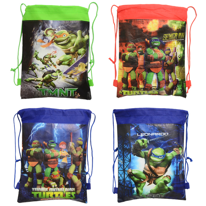 1pic Teenage Mutant Ninja Turtles Kinder Schultaschen Turtles Kinder Kordelzug Rucksack   Tasche Für jungen