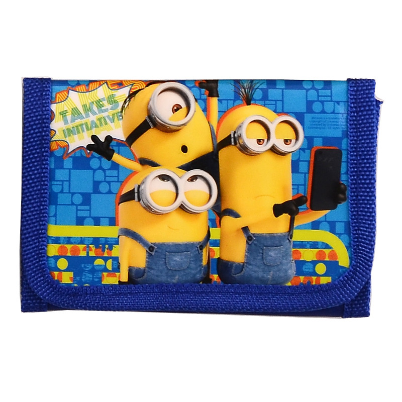 Mode Cartoon Geldbörse Kinder Zip Geldbörse Brieftasche Film Minions Despicable Me Kids Mädchen Damen