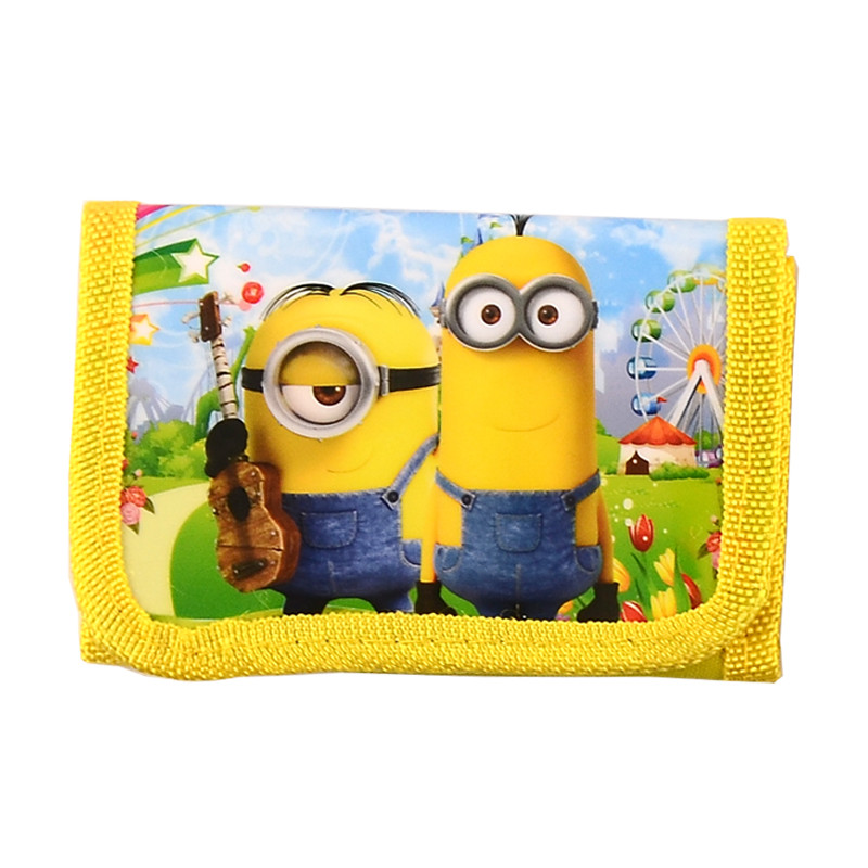 Mode Cartoon Geldbörse Kinder Zip Geldbörse Brieftasche Film Minions Despicable Me Kids Mädchen Damen