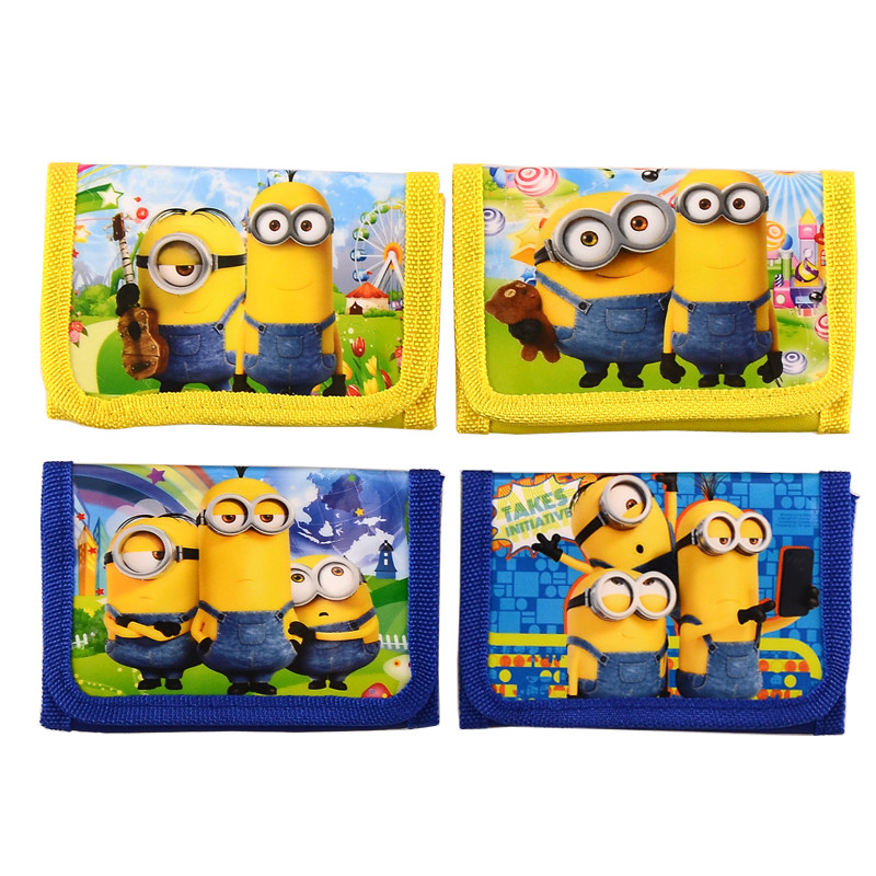 Mode Cartoon Geldbörse Kinder Zip Geldbörse Brieftasche Film Minions Despicable Me Kids Mädchen Damen