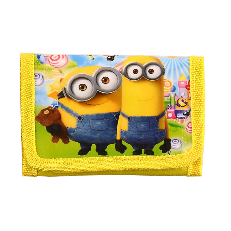 Mode Cartoon Geldbörse Kinder Zip Geldbörse Brieftasche Film Minions Despicable Me Kids Mädchen Damen