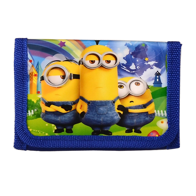 Mode Cartoon Geldbörse Kinder Zip Geldbörse Brieftasche Film Minions Despicable Me Kids Mädchen Damen