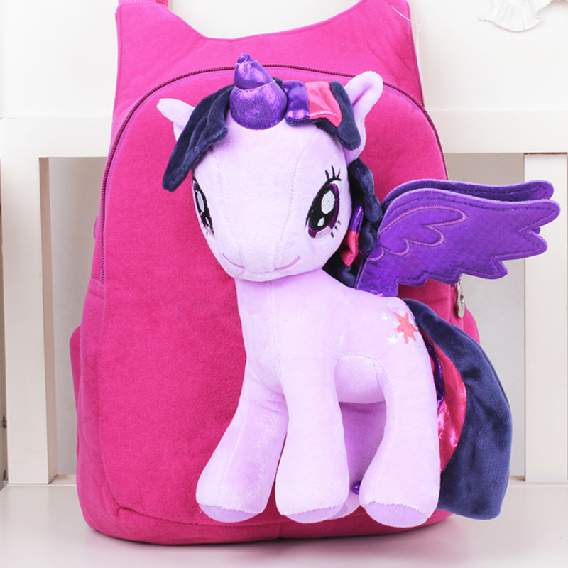 Neue Marke Qualitäts nette 3D My Little Pony Minion plüsch Rucksack kinder Umhängetasche Cartoon Schultasche