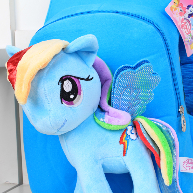 Neue Marke Qualitäts nette 3D My Little Pony Minion plüsch Rucksack kinder Umhängetasche Cartoon Schultasche