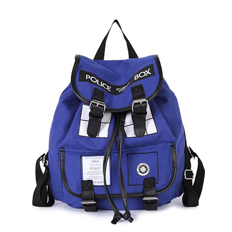 tardis Rucksack Damen schnalle lumpen Arzt der tardis Tasche Damen Rucksack schulranzen für Jugendliche