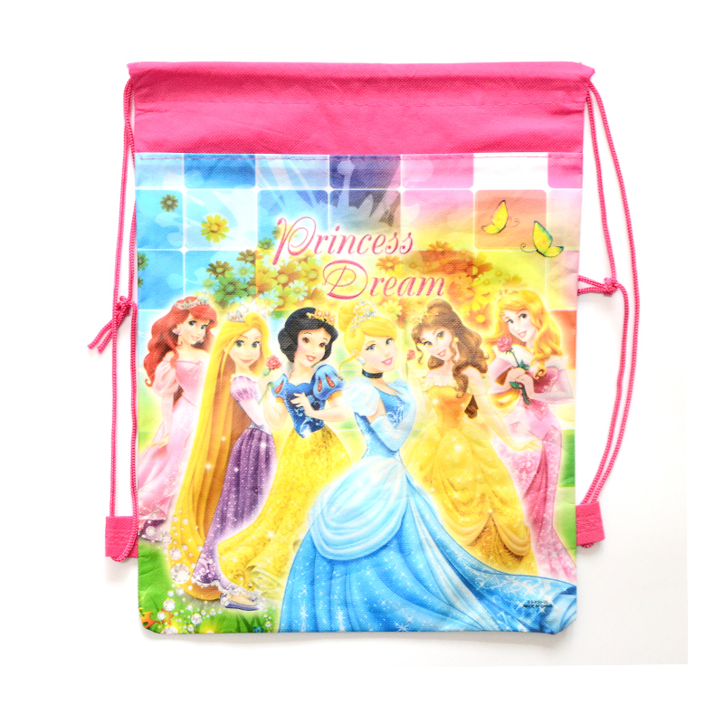 1pic Kinder Schultaschen Prinzessin Kordelzug Taschen Cartoon mochila für Mädchen   Jungen Mehrzweck Schule