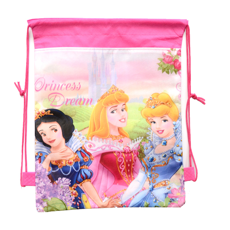 1pic Kinder Schultaschen Prinzessin Kordelzug Taschen Cartoon mochila für Mädchen   Jungen Mehrzweck Schule