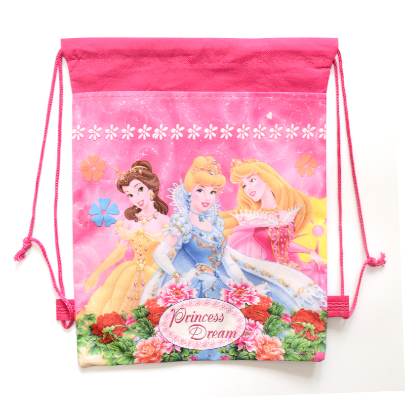 1pic Kinder Schultaschen Prinzessin Kordelzug Taschen Cartoon mochila für Mädchen   Jungen Mehrzweck Schule