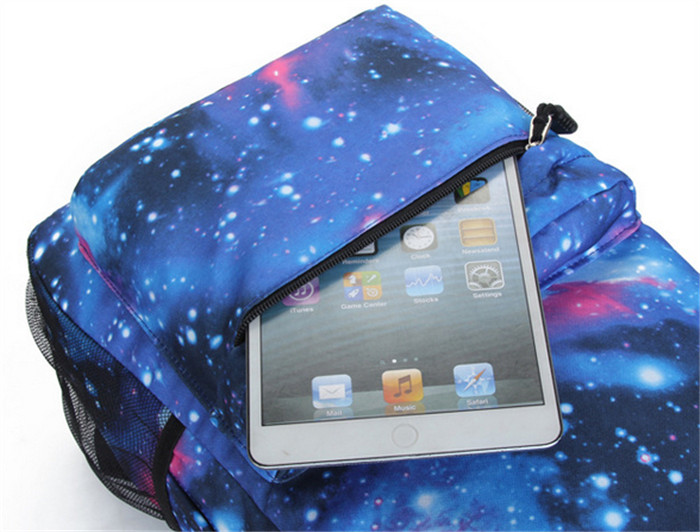 Mode Unisex Canvas Teenager Schultasche Buch Campus ReiseRucksack Star Sky Printed Mochila