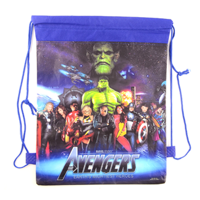 The Avengers Kinder Schultasche Cartoon Kinder Kordelzug Rucksäcke für jungen kinder Schwimmen Taschen strand