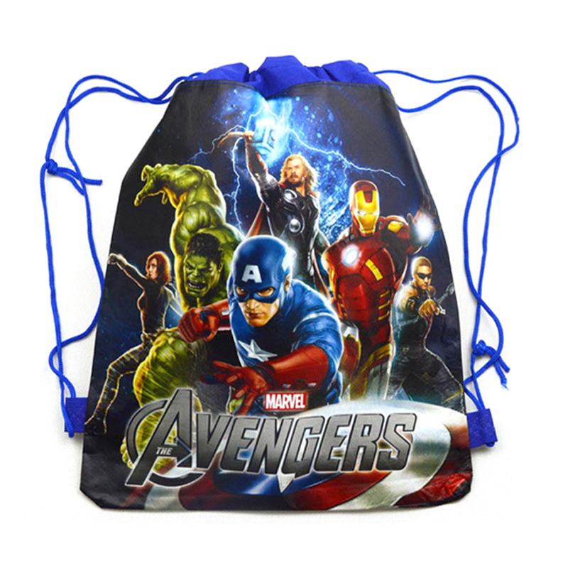 The Avengers Kinder Schultasche Cartoon Kinder Kordelzug Rucksäcke für jungen kinder Schwimmen Taschen strand