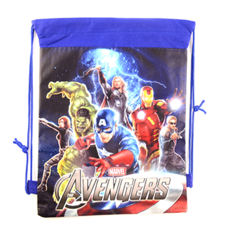 The Avengers Kinder Schultasche Cartoon Kinder Kordelzug Rucksäcke für jungen kinder Schwimmen Taschen strand