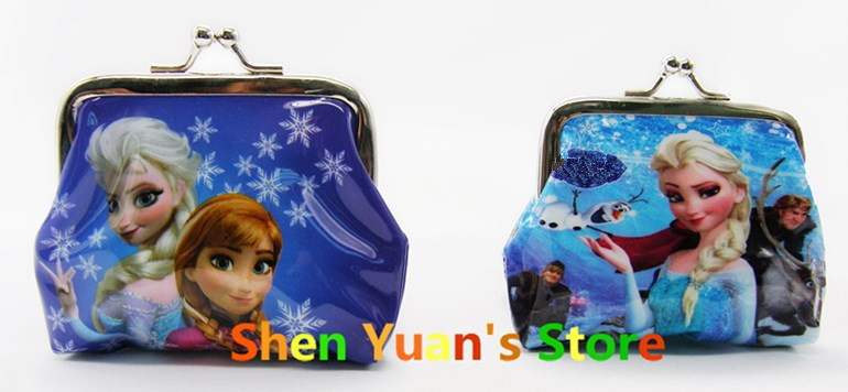 Großhandel 12 teile los Elsa Anna Geldbörsen kinder Snow Queen Brieftasche chilldren prinzessin Elsa Anna