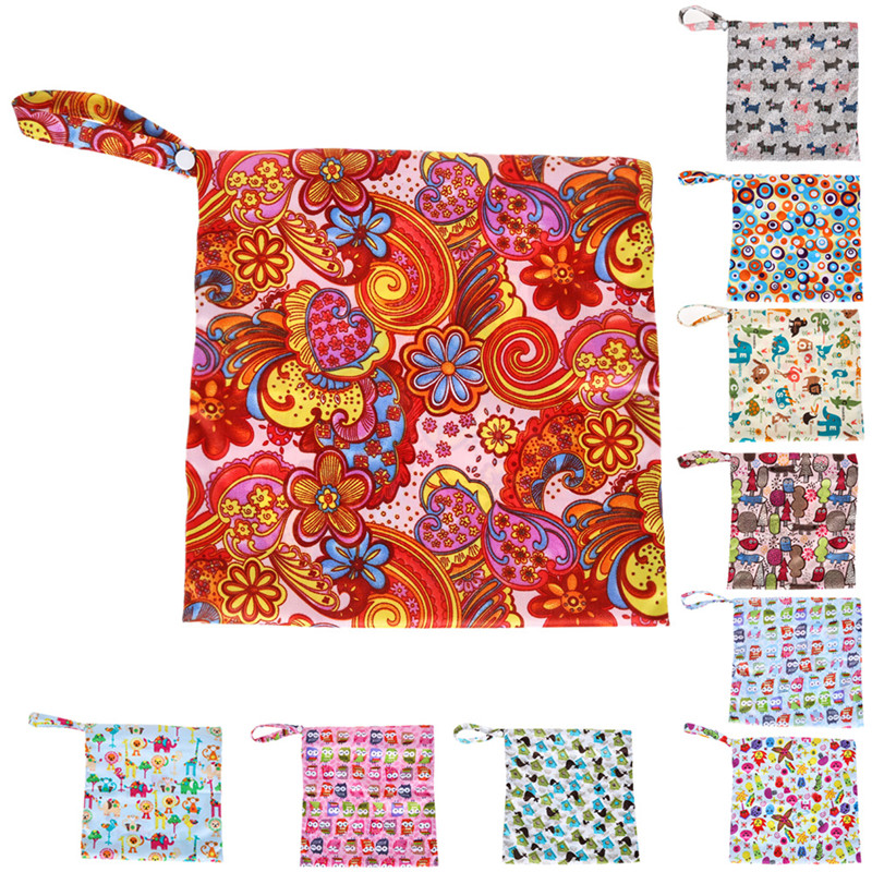 10 Farben Baby Protable Nappy Fachverwendbare Waschbare Wet Trockenen Tuch Reißverschluss Wasserdichte Windel