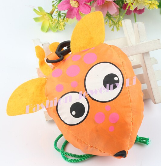 MIC 7 Farben Nette Deer Tier Faltbare Eco Wiederverwendbare Einkaufstaschen 39,5X38 CM