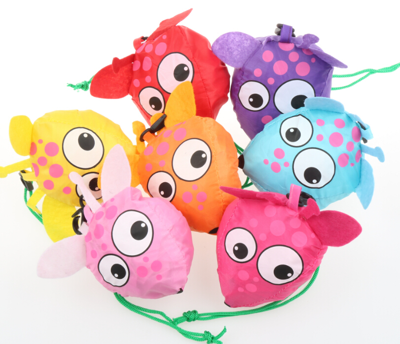 MIC 7 Farben Nette Deer Tier Faltbare Eco Wiederverwendbare Einkaufstaschen 39,5X38 CM