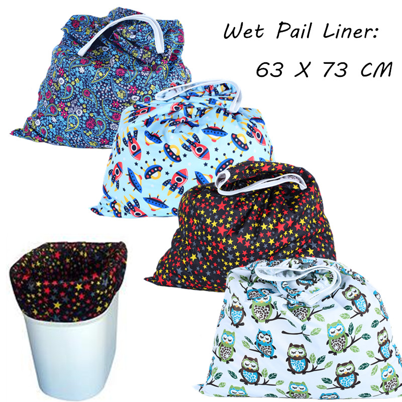 1 stück Wiederverwendbare Wasserdicht Nass Eimer Liner 73X63 CM Großhandel Verkauf