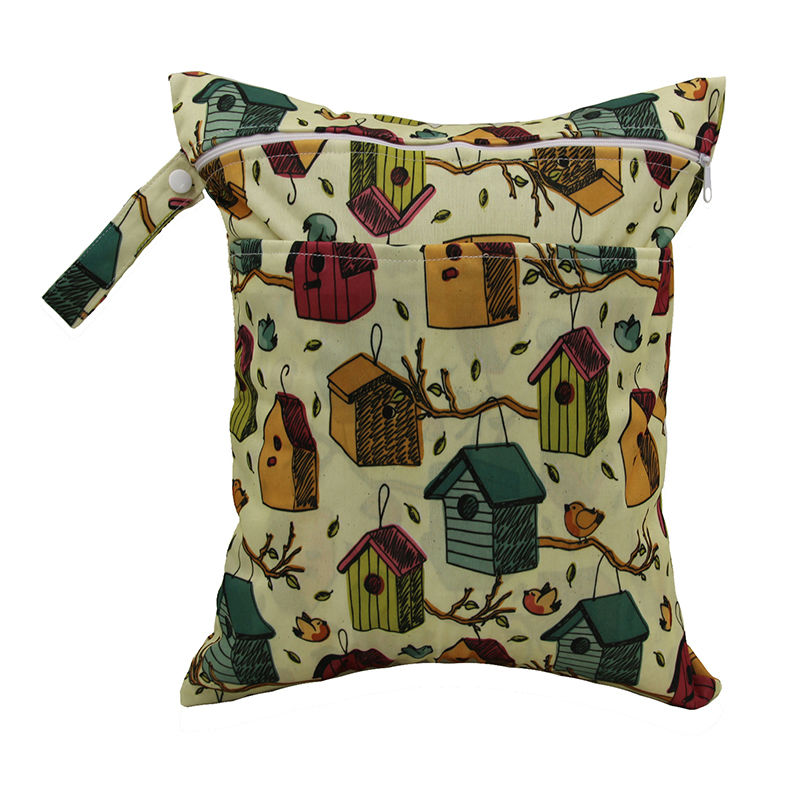 (1 teil los) Doppel Taschen Wasserdichte Portable Multifunktionale Baby windel windel Taschen Entwickelt Windel Nass