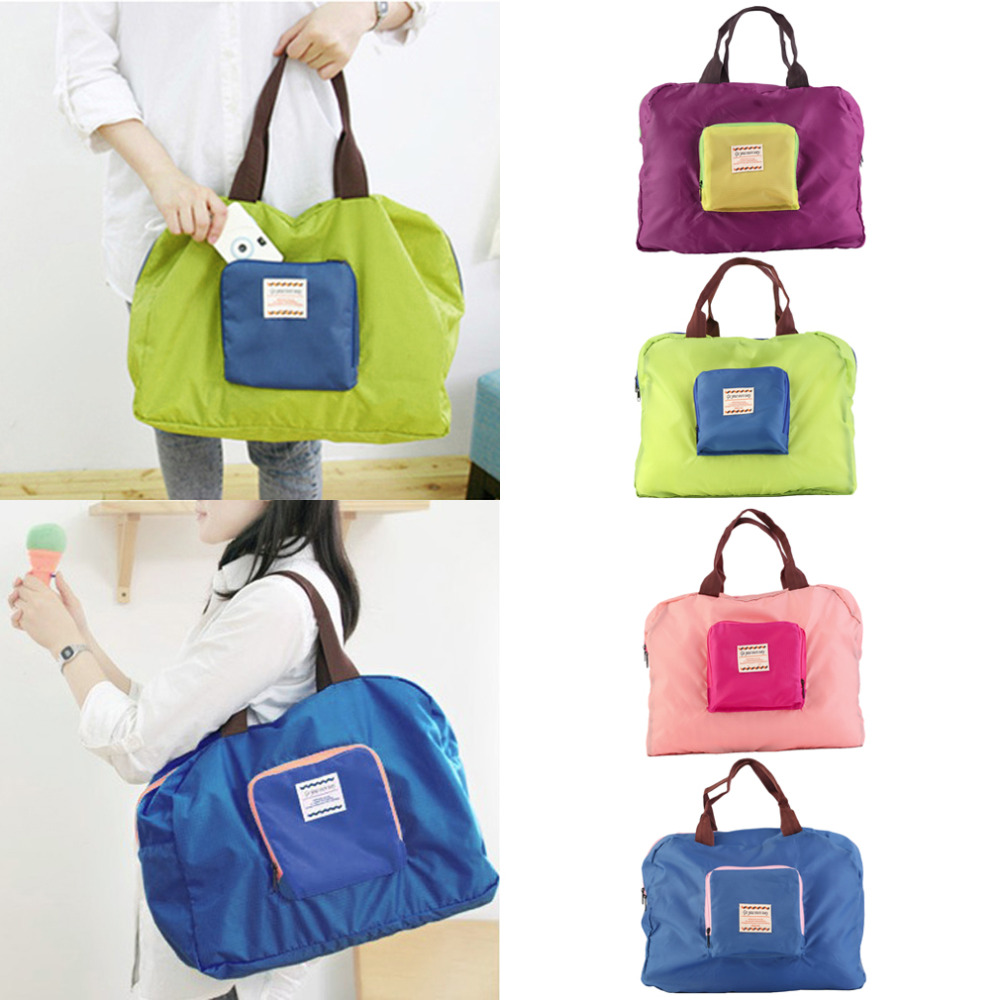 Mode Folding Wasserdichte Einkaufs Eco Travel Schultertasche Multicolor Beutel Multifunktions Tote Handtasche Billig