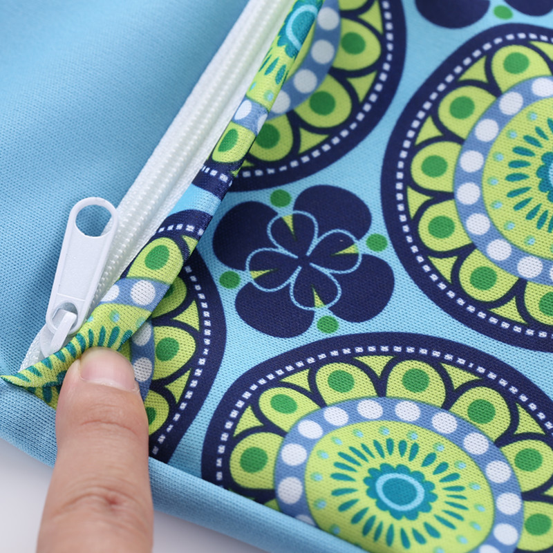 1pc wiederverwendbare wasserdicht gedruckten pul windel nass Tasche doppel Tasche tuch griff 28x36cm Großhandel