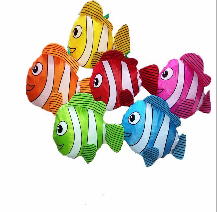 Mic Neue 10 Farben Tropische Fische Faltbare Eco Wiederverwendbare Einkaufstaschen 38 cm x 58 cm