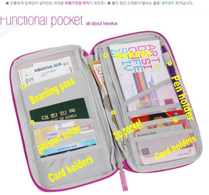 Neue Marke Tragbare Reisepassinhabers Gutschrift Identifikation karten Cash Organizer Halter Brieftasche Handtasche