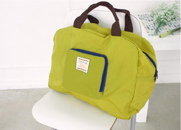 Damen Reisetasche Falten Wasserdichte Nylon Große Einkaufstasche Duffle Schulter Reißverschluss Reise