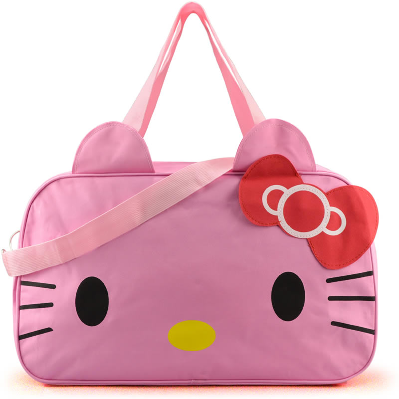Damen Reisetasche Neue Stil Leinwand Stoff Sporttasche Gepäck Taschen Hallo Kitty Cartoon Bolsa Feminina Schule