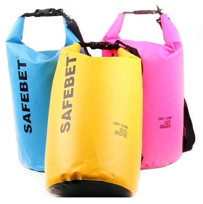 Neue tragbare Outdoor PVC wasserdichte Tauchen Tasche Reise trockenen Taschen Rafting Tasche 5L 10L 20L Wasserdicht