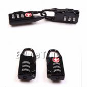 Rückstellbare 3 3 stellige Kombination Code Vorhängeschloss Reisegepäck Sicherheit Metall Shell Rucksack