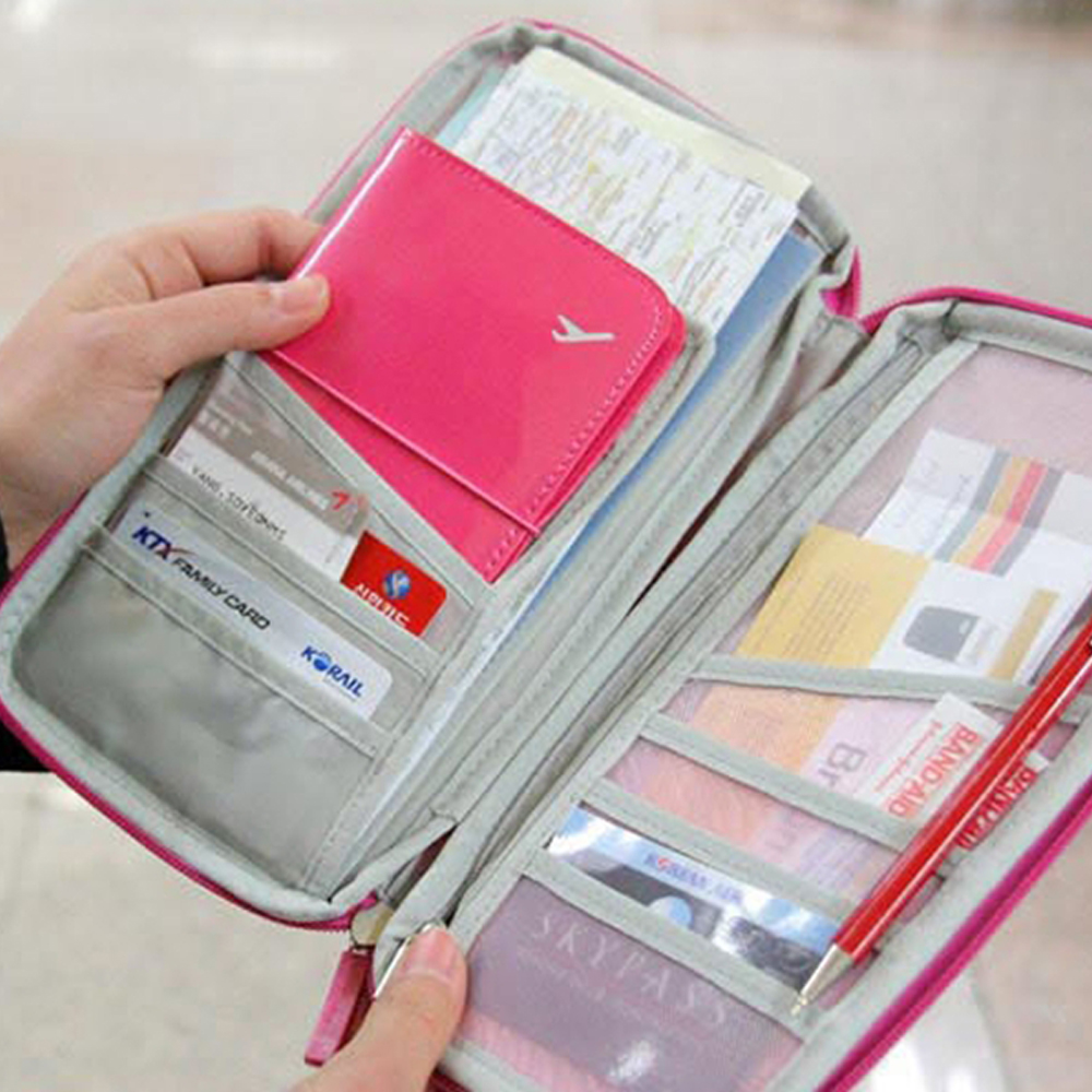 reise Zubehör Taschen Brieftasche Pass Kredit Id karten Tickets Halter Multicolor Geldbörse aufbewahrungstasche