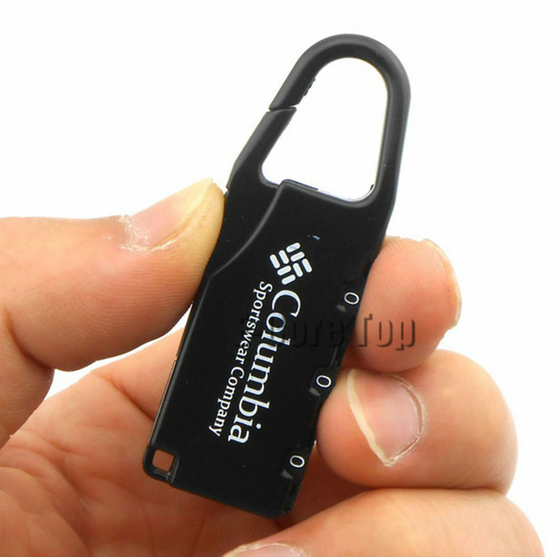 Sicherheit Reißverschluss Gepäckschloss Protector locker tragbare Mini Vorhängeschloss für Taschen