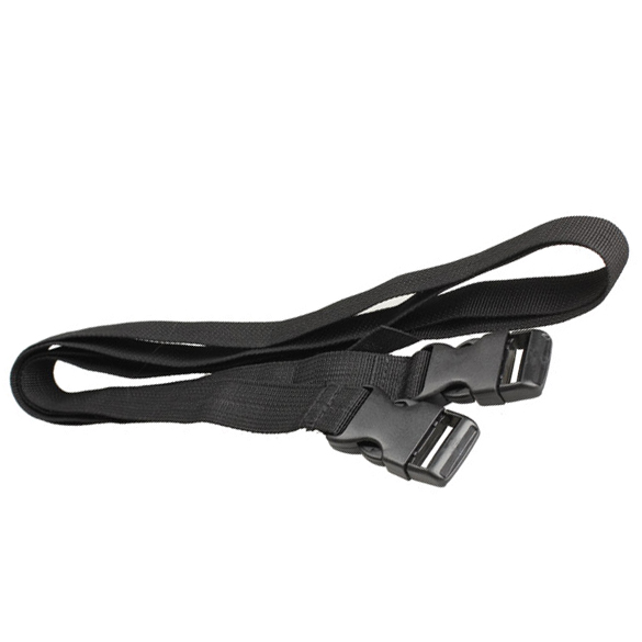 2 stück Schwarz Verstellbare Nylon Reise Camping Gepäck Zelt Binden Band Strap Reise Zubehör